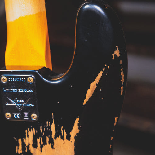 2022 Fender Custom Shop '60 Precision Bass Heavy Relic, Aged Black w/OHSC - Used