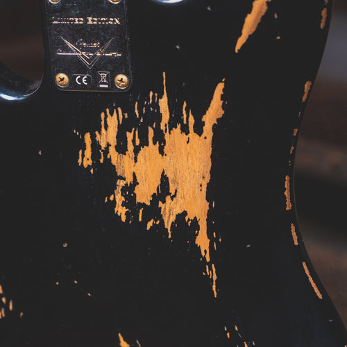 2022 Fender Custom Shop '60 Precision Bass Heavy Relic, Aged Black w/OHSC - Used