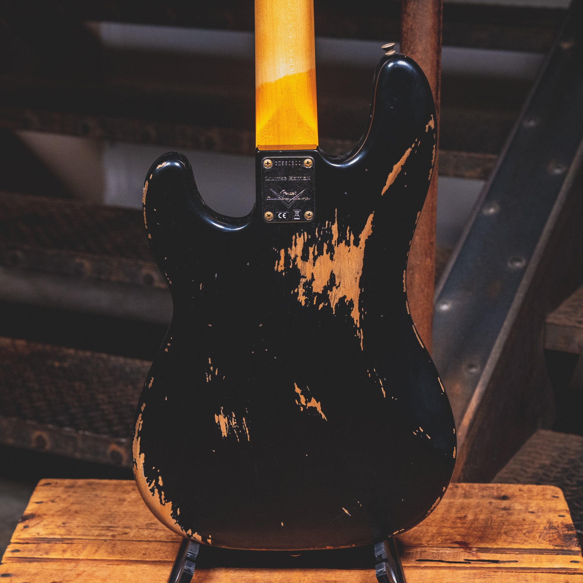 2022 Fender Custom Shop '60 Precision Bass Heavy Relic, Aged Black