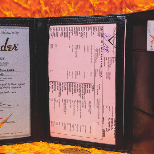 2022 Fender Custom Shop '60 Precision Bass Heavy Relic, Aged Black w/OHSC - Used