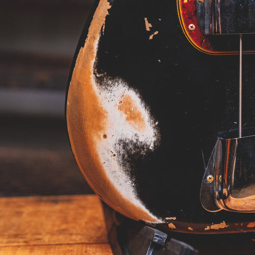 2022 Fender Custom Shop '60 Precision Bass Heavy Relic, Aged Black w/OHSC - Used