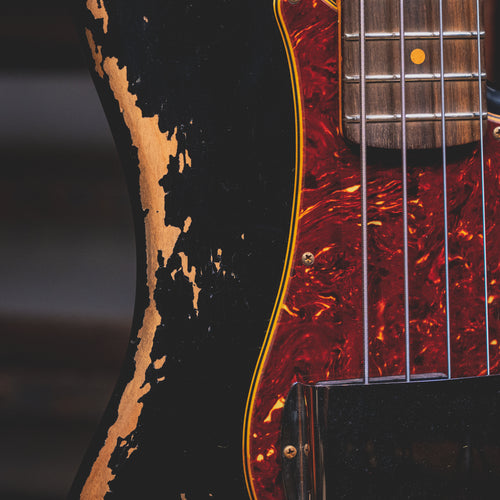 2022 Fender Custom Shop '60 Precision Bass Heavy Relic, Aged Black w/OHSC - Used