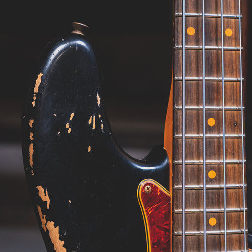 2022 Fender Custom Shop '60 Precision Bass Heavy Relic, Aged Black w/OHSC - Used