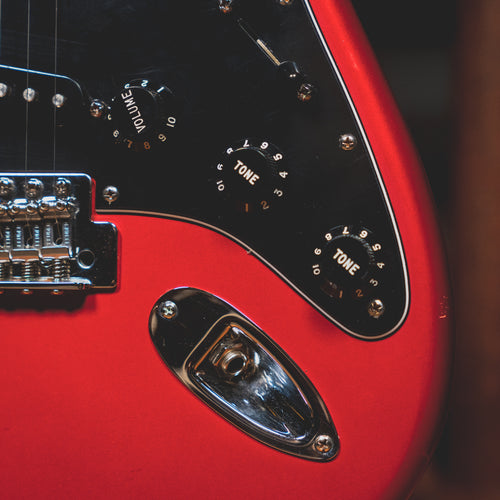 2003 Fender Standard Stratocaster Electric Guitar, Satin Midnight Wine w/HSC - Used