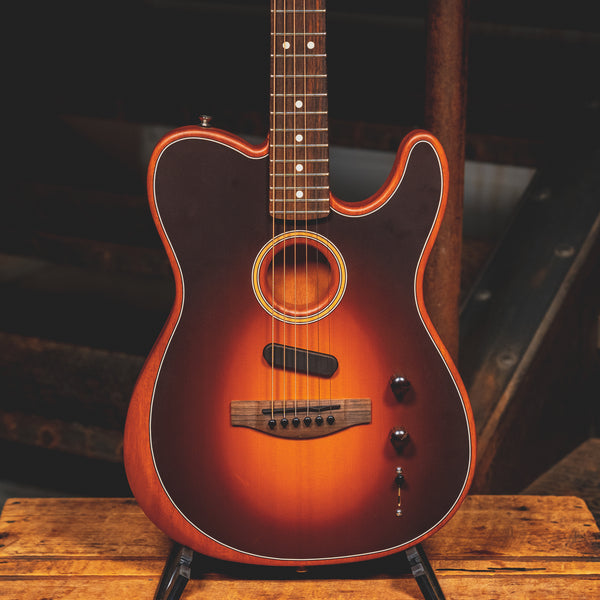 2022 Fender Acoustasonic Player Telecaster Guitar, Shadow Burst w/ OGB 2022 Fender Acoustasonic Player Telecaster Guitar, Shadow Burst w/ OGB