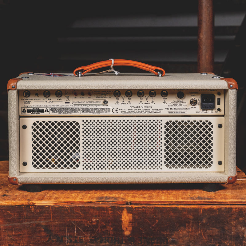 Victory Amps V40 The Duchess Deluxe 40w Guitar Amp Head W/Footswitch and Cover - Used