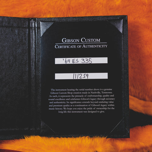 2022 Gibson Custom '64 ES-335 Semi-Hollow Electric Guitar, Cherry w/OHSC