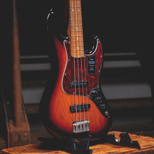2022 Fender Vintera 60s Jazz Bass Guitar, 3 Color Sunburst w/Gig Bag - Used