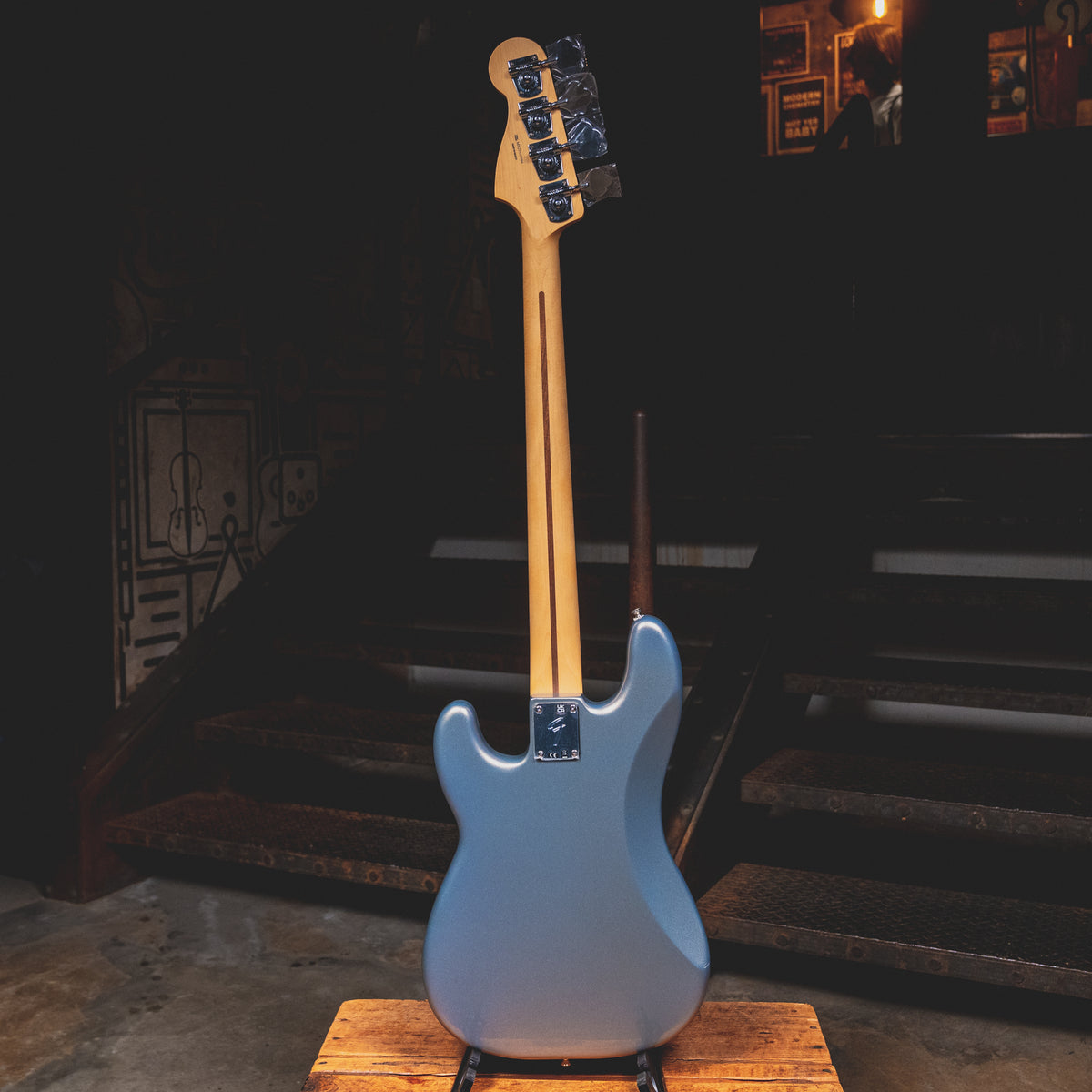 2022 Fender Player Precision Bass, Pau Ferro Fretboard, Silver - Used