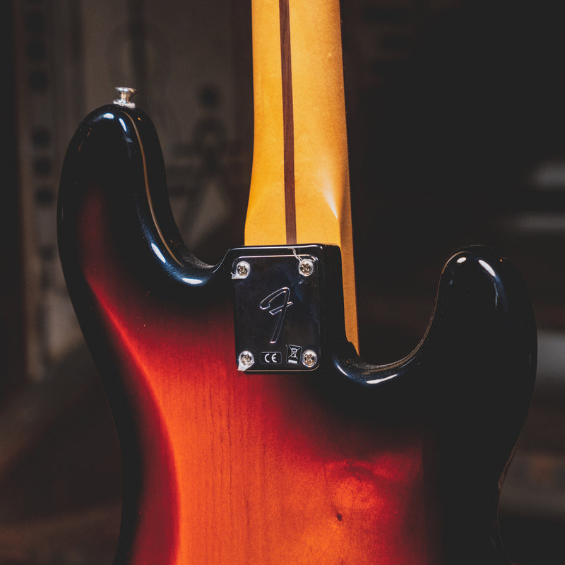 2019 Fender Player Precision Bass, Left-Handed, 3 Color Sunburst - Used