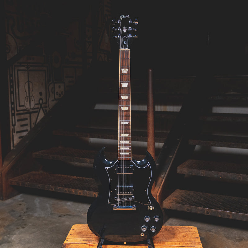 2019 Gibson SG Standard Electric Guitar, Ebony w/Soft Case - Used