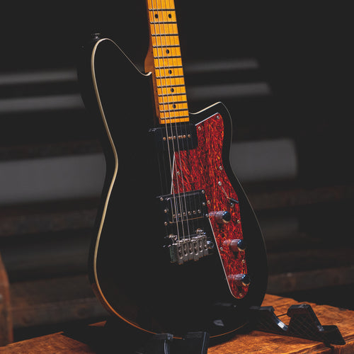 2016 Reverend Double Agent W Electric Guitar, Maple Neck, Black w/OHSC - Used