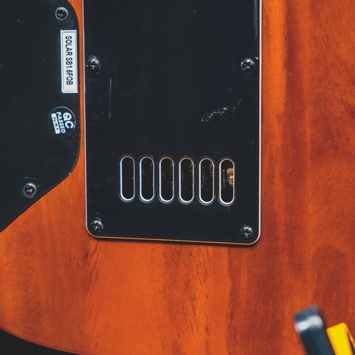 2021 Solar SB1.6 Electric Guitar, Flame Ocean Burst - Used