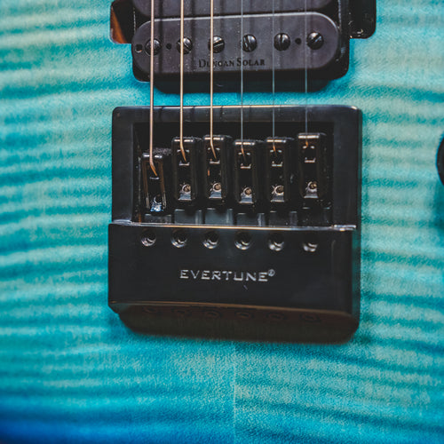 2021 Solar SB1.6 Electric Guitar, Flame Ocean Burst - Used