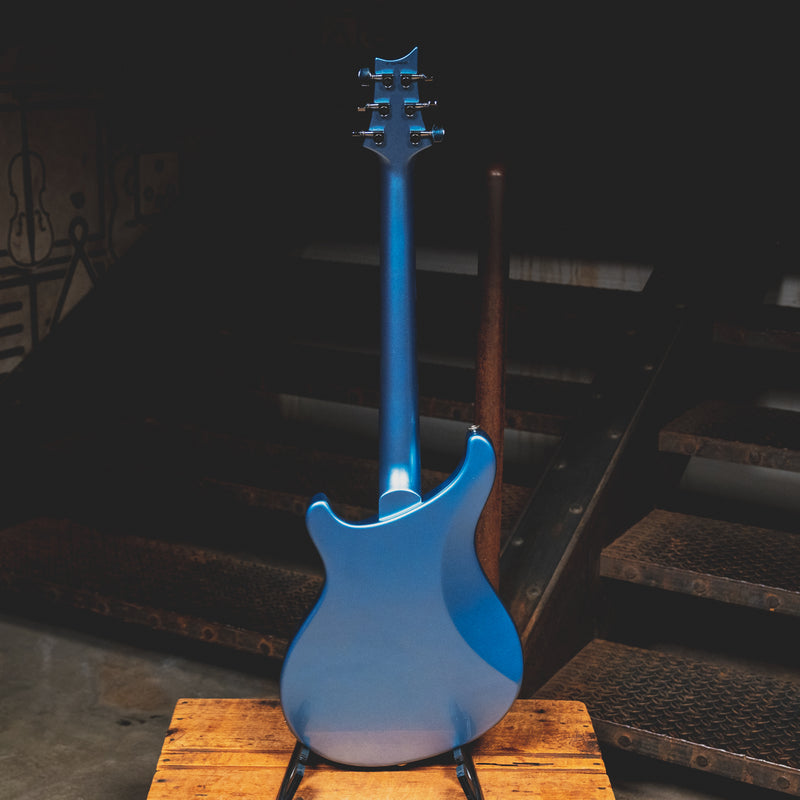 2019 PRS S2 Vela Semi-Hollow Electric Guitar, Frost Blue Metallic w/Bag