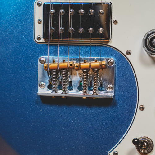 2019 PRS S2 Vela Semi-Hollow Electric Guitar, Frost Blue Metallic w/Bag