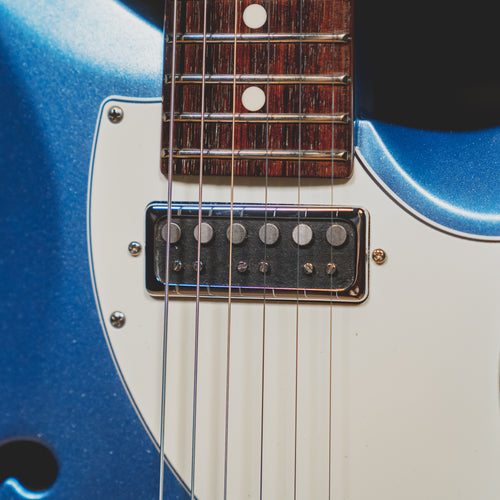 2019 PRS S2 Vela Semi-Hollow Electric Guitar, Frost Blue Metallic w/Bag