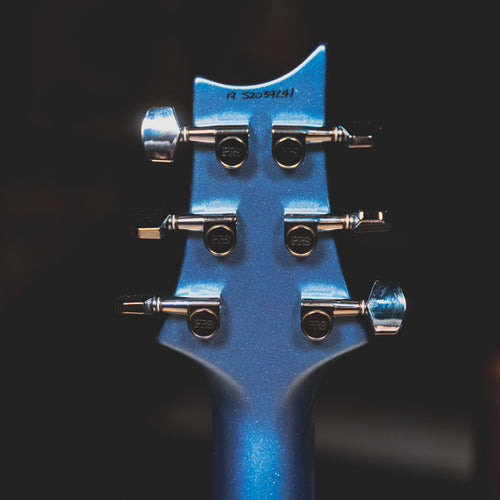 2019 PRS S2 Vela Semi-Hollow Electric Guitar, Frost Blue Metallic w/Ba