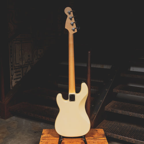 2021 Warmoth P-style Electric Bass Guitar, Vintage White w/ Gig Bag - Used