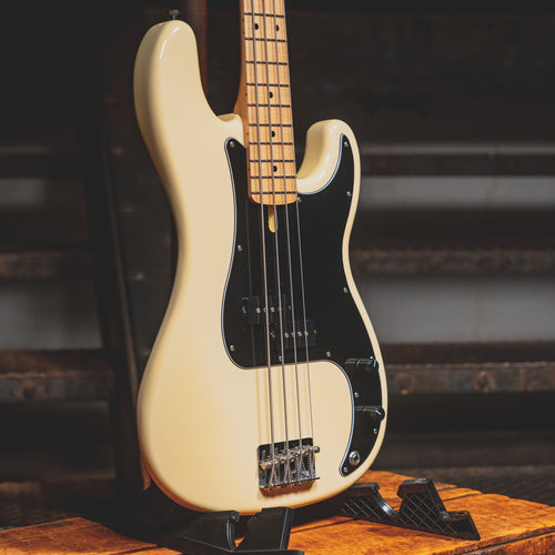 2021 Warmoth P style Electric Bass Guitar Vintage White w Gig Bag