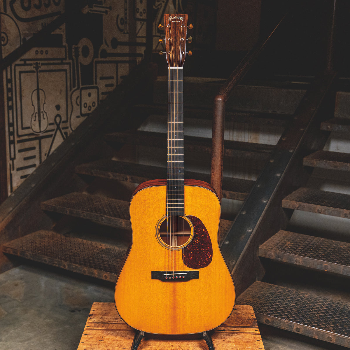 2021 Martin D-18E Modern Deluxe Acoustic-Electric Guitar w/OHSC - Used