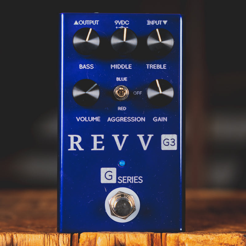 revv g3 distortion pedal Revv G3 Purple Channel Distortion and Preamp Effect Pedal
