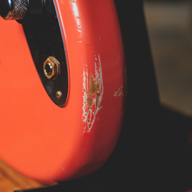 2022 Fender Custom Shop '60 Jazz Bass Relic, Super Faded Tahitian Coral w/OHSC - Used