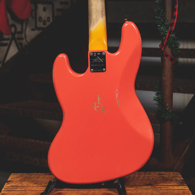 2022 Fender Custom Shop '60 Jazz Bass Relic, Super Faded Tahitian Coral w/OHSC - Used