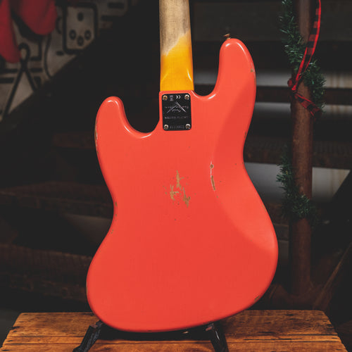 2022 Fender Custom Shop '60 Jazz Bass Relic, Super Faded Tahitian Coral w/OHSC - Used