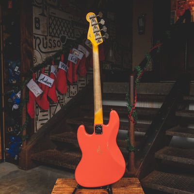 2022 Fender Custom Shop '60 Jazz Bass Relic, Super Faded Tahitian Coral w/OHSC - Used