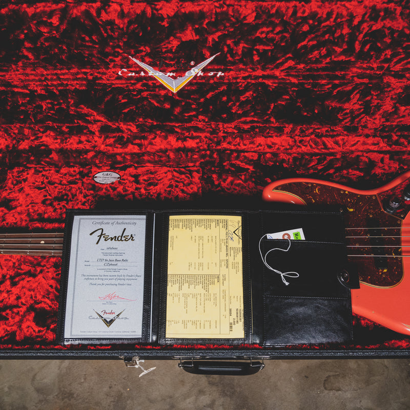 2022 Fender Custom Shop '60 Jazz Bass Relic, Super Faded Tahitian Coral w/OHSC - Used