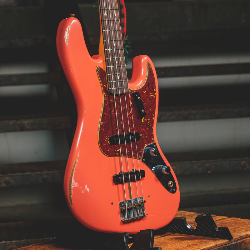 2022 Fender Custom Shop '60 Jazz Bass Relic, Super Faded Tahitian Coral w/OHSC - Used