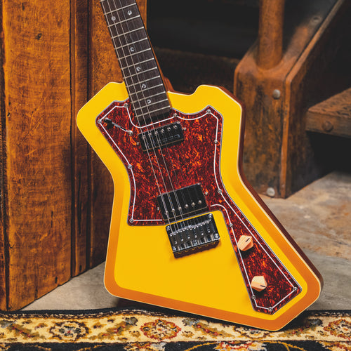 Sturner Guitars Hazzard Electric Guitar, Wenge Fretboard, Metallic Yellow