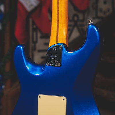 2021 Fender American Ultra Stratocaster Electric Guitar, Cobra Blue w/OHSC - Used