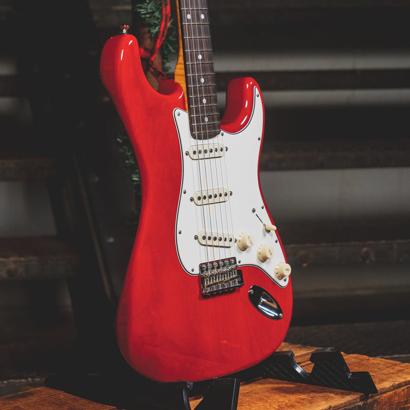 2020 Fender Custom Shop Stratocaster Electric Guitar, NOS Crimson Transparent w/OHSC - Used