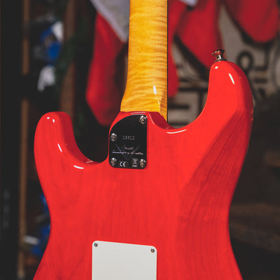 2020 Fender Custom Shop Stratocaster Electric Guitar, NOS Crimson Transparent w/OHSC - Used