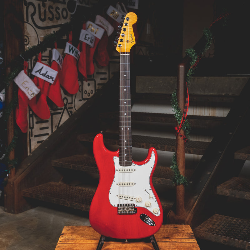 2020 Fender Custom Shop Stratocaster Electric Guitar, NOS Crimson Transparent w/OHSC - Used