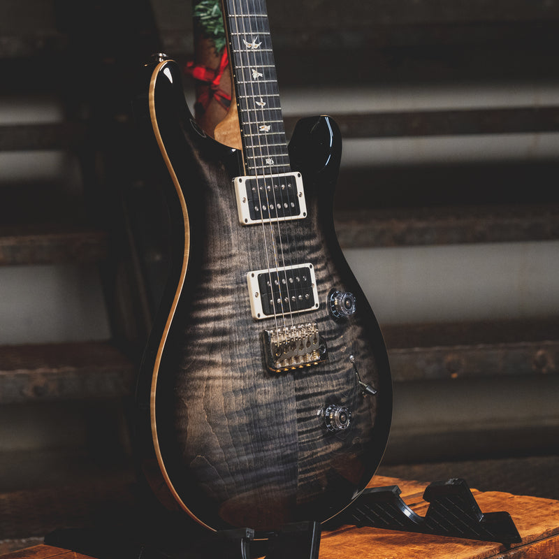 2018 PRS Custom 24 Electric Guitar, Black Smoke w/OHSC - Used