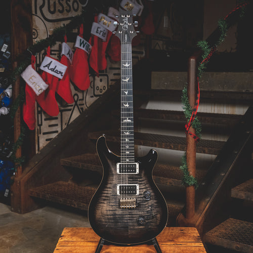 2018 PRS Custom 24 Electric Guitar, Black Smoke w/OHSC - Used