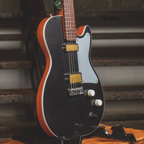 2023 Harmony Jupiter Thinline Electric Guitar, Space Black w/Gig Bag - Used