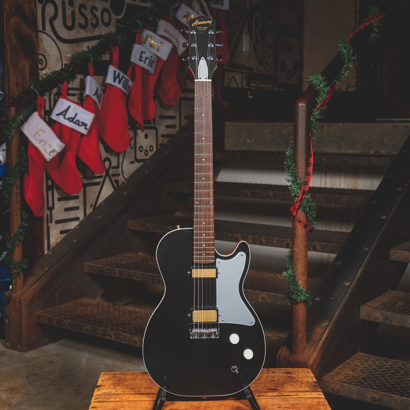 2023 Harmony Jupiter Thinline Electric Guitar, Space Black w/Gig Bag - Used