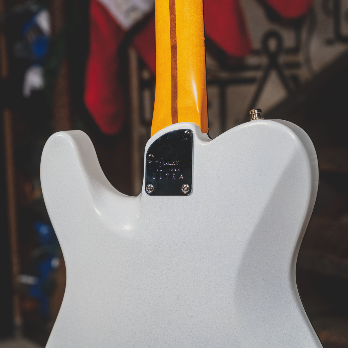 2021 Fender American Ultra Telecaster Electric Guitar, Arctic Pearl w/Hard Case - Used