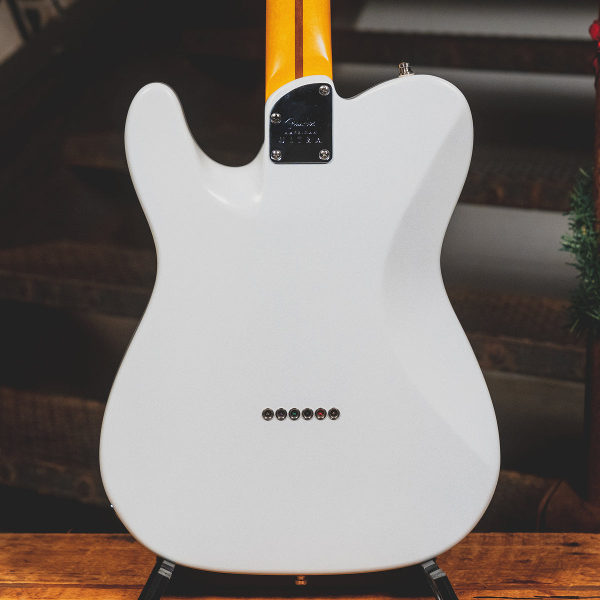 2021 Fender American Ultra Telecaster Electric Guitar, Arctic Pearl w/Hard Case - Used