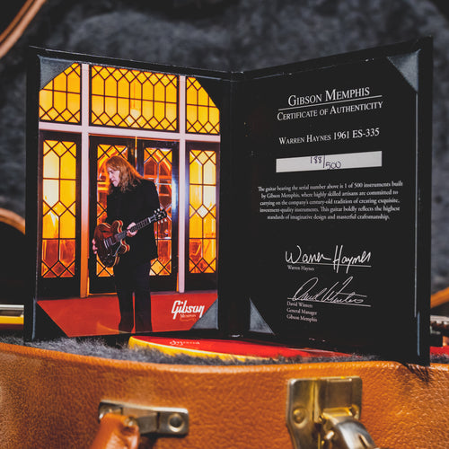 2014 Gibson Custom Shop Warren Haynes '61 ES-335, Sixties Cherry w/OHSC - Used