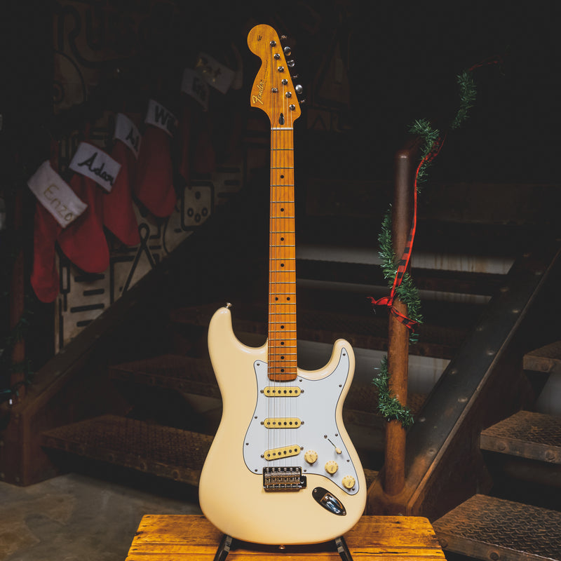 2020 Fender Jimi Hendrix Stratocaster Electric Guitar, Olympic White w/OGB - Used