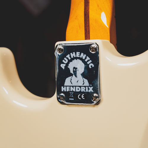 2020 Fender Jimi Hendrix Stratocaster Electric Guitar, Olympic White w/OGB - Used