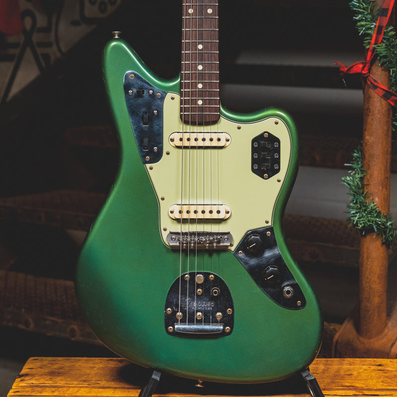 Fender jaguar green on sale