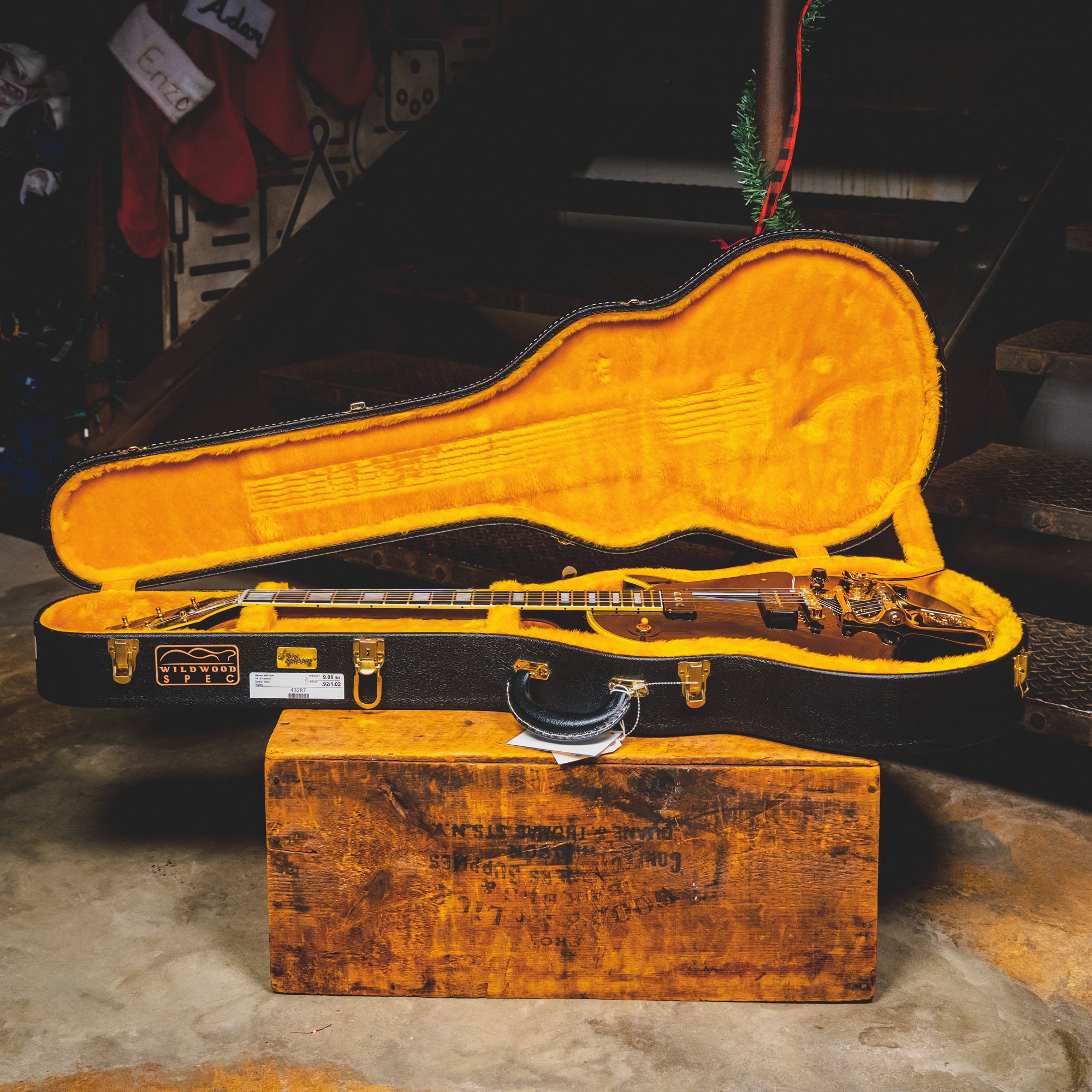 2023 Gibson Custom Shop 1954 Les Paul Custom Wildwood Spec, Ebony