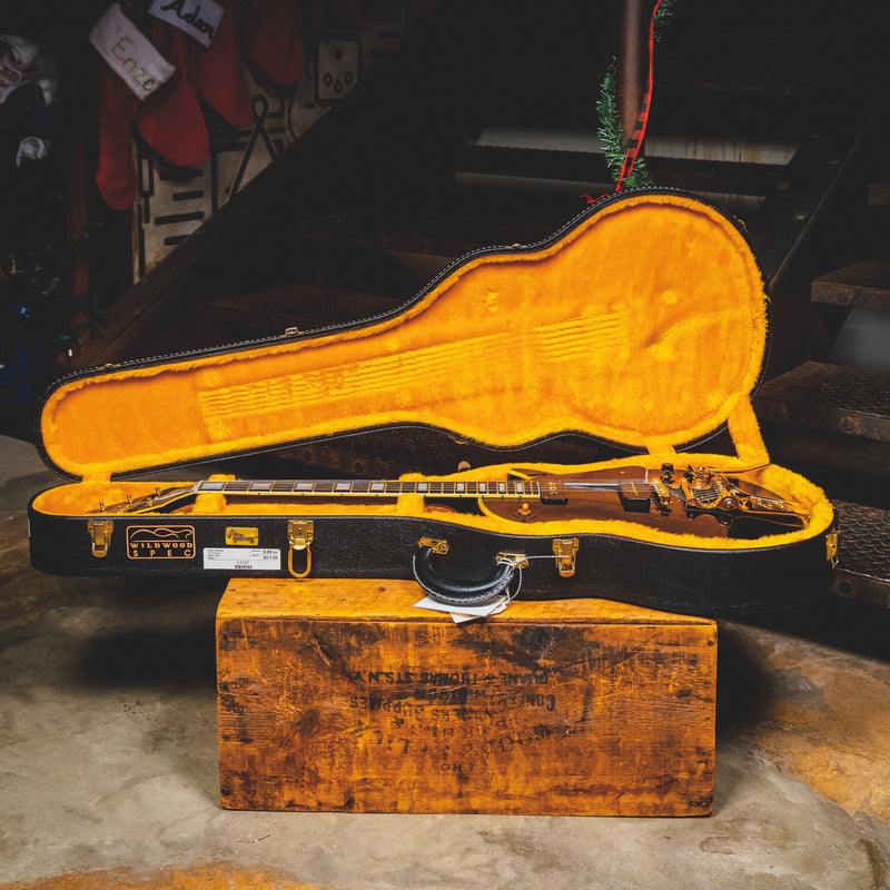 2023 Gibson Custom Shop 1954 Les Paul Custom Wildwood Spec, Ebony Gloss, Bigsby Tailpiece w/OHSC - Used