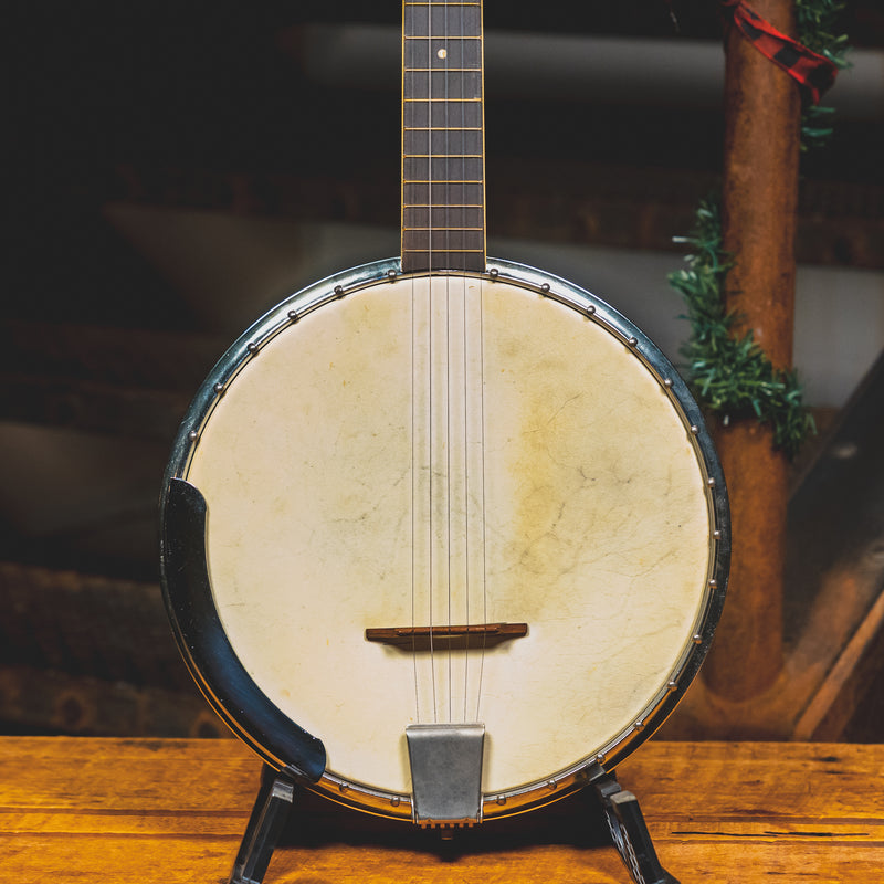 '60s Harmony Reso-Tone Banjo w/Chipboard Case - Used